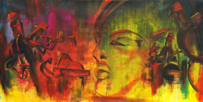 All that jazz - Contemporary Art Painting - Florin Coman