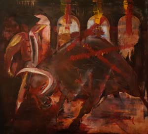 Corrida - Contemporary Art Painting - Florin Coman