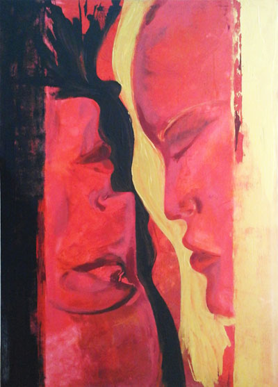 Face 2 Face - Contemporary Art Painting - Florin Coman