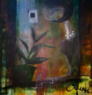 Ficus - Contemporary Art Painting - Florin Coman