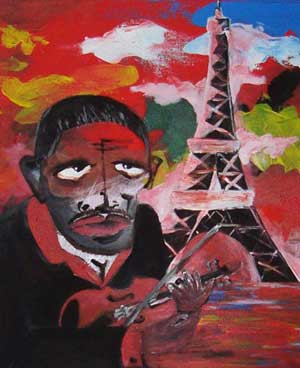 Gitan a Paris - Contemporary Art Painting - Florin Coman