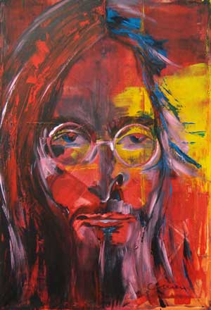 Imagine God.John Lennon - Contemporary Art Painting - Florin Coman