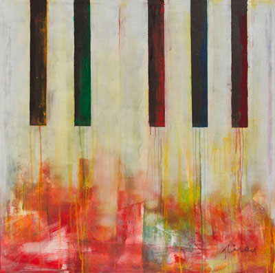Piano - Contemporary Art Painting - Florin Coman