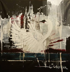 Swan - Contemporary Art Painting - Florin Coman